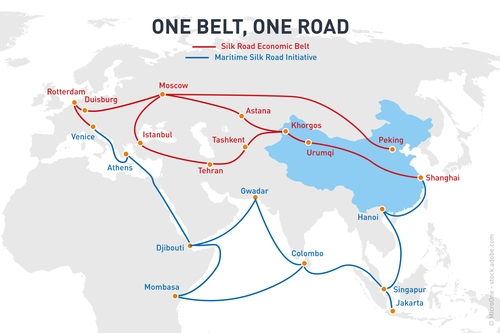 The new silk road - infrastructure Made in China