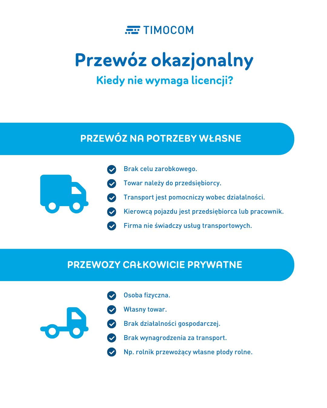 Przewóz okazjonalny bez licencji