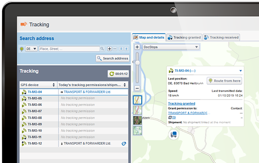 Smart Tracking med kartvisning for full oversikt over all transport