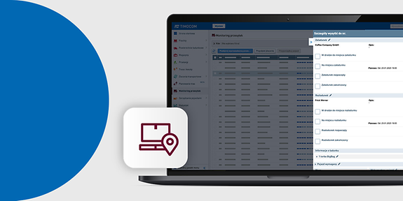 Monitoring Przesyłek TIMOCOM Monitoring Przesyłek TIMOCOM